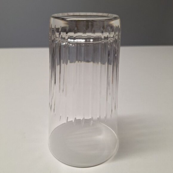 Crystal Maastricht Holland‎ Water Glass 5 Inch Tall Clear Vertical Lines - Picture 3 of 6